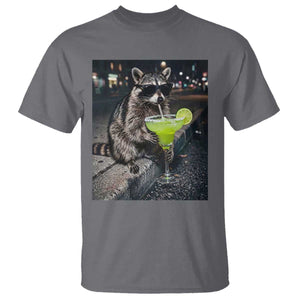 Margarita Cocktail T Shirt Funny Raccoon Mexican Food Meme TS14 Charcoal Print Your Wear