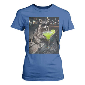 Margarita Cocktail T Shirt For Women Funny Raccoon Mexican Food Meme TS14 Royal Blue Print Your Wear