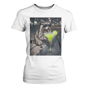 Margarita Cocktail T Shirt For Women Funny Raccoon Mexican Food Meme TS14 White Print Your Wear