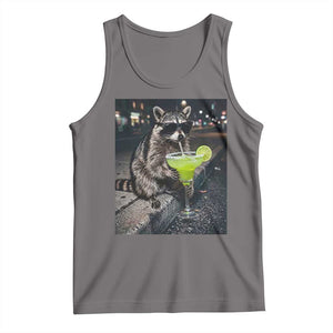 Margarita Cocktail Tank Top Funny Raccoon Mexican Food Meme TS14 Deep Heather Print Your Wear