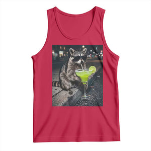 Margarita Cocktail Tank Top Funny Raccoon Mexican Food Meme TS14 Red Print Your Wear