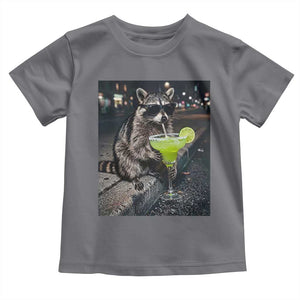 Margarita Cocktail Toddler T Shirt Funny Raccoon Mexican Food Meme TS14 Charcoal Print Your Wear