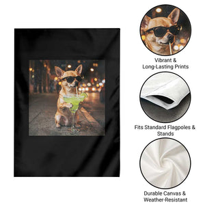 Cinco de Mayo Margarita Garden Flag Funny Chihuahua Drinking Cocktail Mexican Fiesta Gift TS14 Print Your Wear