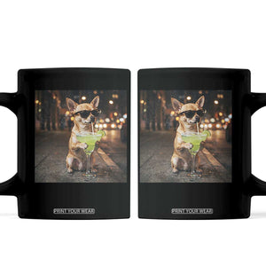 Cinco de Mayo Margarita Coffee Mug Funny Chihuahua Drinking Cocktail Mexican Fiesta Gift TS14 Black Print Your Wear