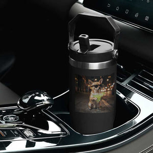 Cinco de Mayo Margarita Flip Straw Tumbler Funny Chihuahua Drinking Cocktail Mexican Fiesta Gift TS14 Print Your Wear