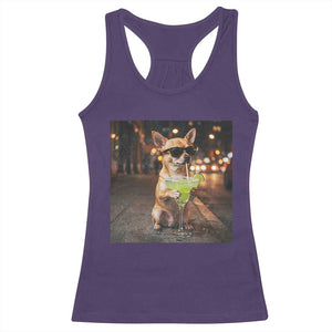 Cinco de Mayo Margarita Racerback Tank Top Funny Chihuahua Drinking Cocktail Mexican Fiesta Gift TS14 Purple Print Your Wear