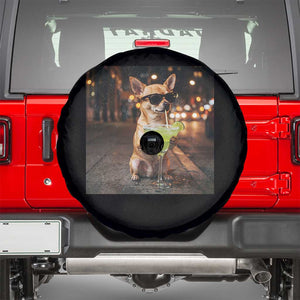 Cinco de Mayo Margarita Spare Tire Cover Funny Chihuahua Drinking Cocktail Mexican Fiesta Gift TS14 Black Print Your Wear