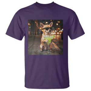 Cinco de Mayo Margarita T Shirt Funny Chihuahua Drinking Cocktail Mexican Fiesta Gift TS14 Purple Print Your Wear