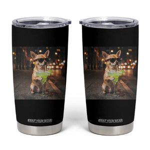 Cinco de Mayo Margarita Tumbler Cup Funny Chihuahua Drinking Cocktail Mexican Fiesta Gift TS14 Black Print Your Wear