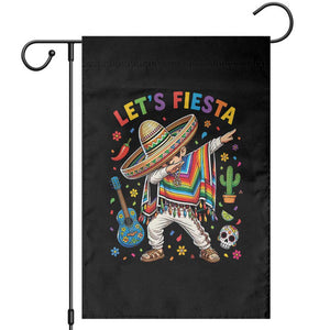 Lets Fiesta Garden Flag Funny Dabbing Boy Cinco De Mayo Fiesta TS14 Black Print Your Wear
