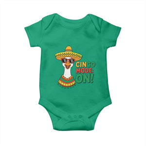Cinco Mode On Baby Onesie Silly Goose Cinco De Mayo Fiesta TS14 Irish Green Print Your Wear