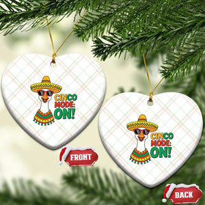 Cinco Mode On Ceramic Ornament Silly Goose Cinco De Mayo Fiesta TS14 Print Your Wear