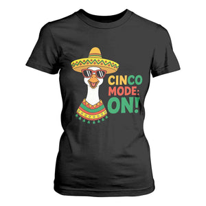 Cinco Mode On T Shirt For Women Silly Goose Cinco De Mayo Fiesta TS14 Black Print Your Wear