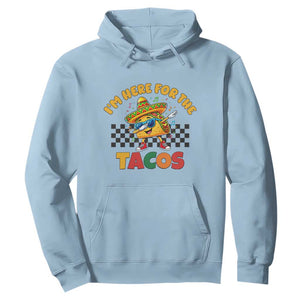 I'm Just Here for the Tacos Hoodie Funny Mexican Food TS14 Light Blue Print Your Wear