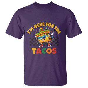 I'm Just Here for the Tacos T Shirt Funny Mexican Food TS14 Purple Print Your Wear