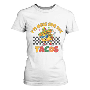 I'm Just Here for the Tacos T Shirt For Women Funny Mexican Food TS14 White Print Your Wear