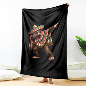 Funny Bigfoot Dabbing Cinco De Mayo Fiesta Throw Blanket TS14 Print Your Wear