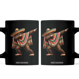Funny Bigfoot Dabbing Cinco De Mayo Fiesta Coffee Mug TS14 Black Print Your Wear