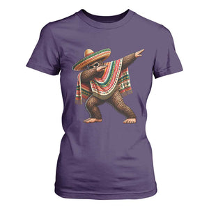 Funny Bigfoot Dabbing Cinco De Mayo Fiesta T Shirt For Women TS14 Purple Print Your Wear