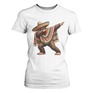 Funny Bigfoot Dabbing Cinco De Mayo Fiesta T Shirt For Women TS14 White Print Your Wear