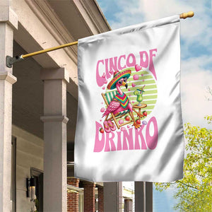 Cinco De Drinko Margarita Garden Flag Funny Flamingo Fiesta TS14 Print Your Wear