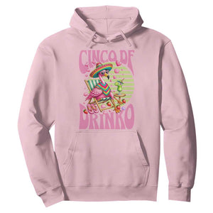 Cinco De Drinko Margarita Hoodie Funny Flamingo Fiesta TS14 Light Pink Print Your Wear