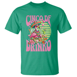 Cinco De Drinko Margarita T Shirt Funny Flamingo Fiesta TS14 Irish Green Print Your Wear