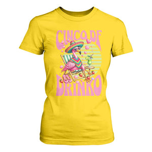 Cinco De Drinko Margarita T Shirt For Women Funny Flamingo Fiesta TS14 Daisy Print Your Wear
