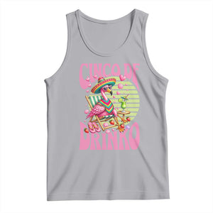 Cinco De Drinko Margarita Tank Top Funny Flamingo Fiesta TS14 Athletic Heather Print Your Wear
