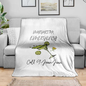 Margarita Emergency Mexican Fiesta Throw Blanket Funny Cinco de Mayo TS14 Print Your Wear