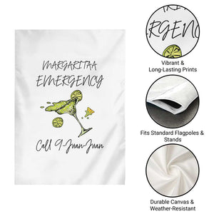 Margarita Emergency Mexican Fiesta Garden Flag Funny Cinco de Mayo TS14 Print Your Wear