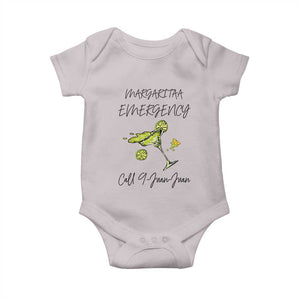 Margarita Emergency Mexican Fiesta Baby Onesie Funny Cinco de Mayo TS14 Ice Gray Print Your Wear