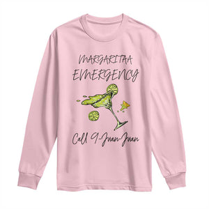 Margarita Emergency Mexican Fiesta Long Sleeve Shirt Funny Cinco de Mayo TS14 Light Pink Print Your Wear