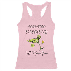 Margarita Emergency Mexican Fiesta Racerback Tank Top Funny Cinco de Mayo TS14 Light Pink Print Your Wear