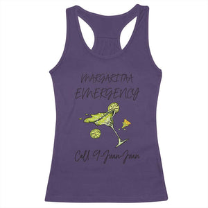 Margarita Emergency Mexican Fiesta Racerback Tank Top Funny Cinco de Mayo TS14 Purple Print Your Wear