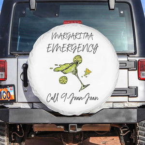 Margarita Emergency Mexican Fiesta Spare Tire Cover Funny Cinco de Mayo TS14 No hole White Print Your Wear
