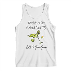 Margarita Emergency Mexican Fiesta Tank Top Funny Cinco de Mayo TS14 White Print Your Wear