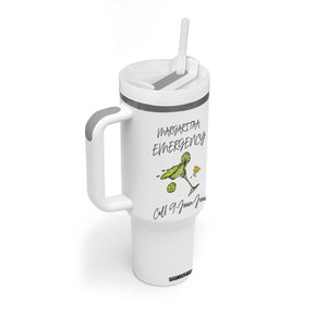 Margarita Emergency Mexican Fiesta Tumbler With Handle Funny Cinco de Mayo TS14 Print Your Wear