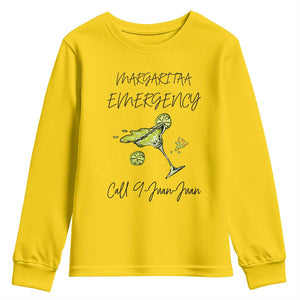Margarita Emergency Mexican Fiesta Youth Sweatshirt Funny Cinco de Mayo TS14 Daisy Print Your Wear