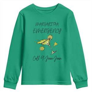 Margarita Emergency Mexican Fiesta Youth Sweatshirt Funny Cinco de Mayo TS14 Irish Green Print Your Wear