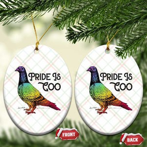 Pride Is Coo Pigeon Ceramic Ornament Funny LGBTQ Pride Month TS14 Print Your Wear