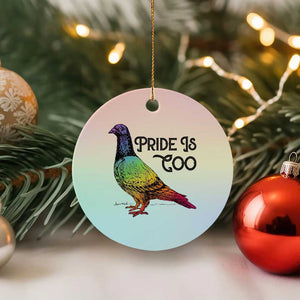 Pride Is Coo Pigeon Ceramic Ornament Funny LGBTQ Pride Month TS14 1pc Pastel Print Your Wear