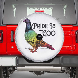 Pride Is Coo Pigeon Spare Tire Cover Funny LGBTQ Pride Month TS14 White Print Your Wear