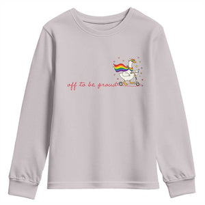 Silly Goose LGBTQ Pride Youth Sweatshirt Off To Be Proud