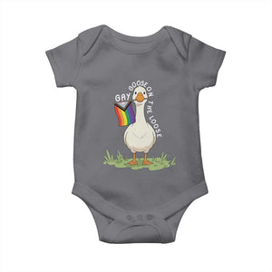 Silly Goose LGBTQ Rainbow Baby Onesie Funny Gay Pride Month
