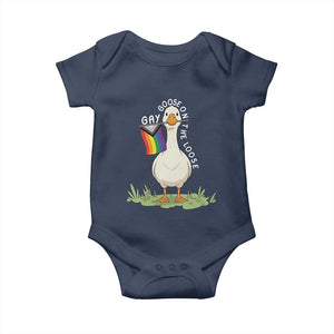 Silly Goose LGBTQ Rainbow Baby Onesie Funny Gay Pride Month