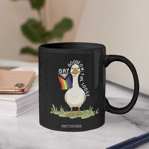 Silly Goose LGBTQ Rainbow Coffee Mug Funny Gay Pride Month
