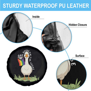 Silly Goose LGBTQ Rainbow Spare Tire Cover Funny Gay Pride Month