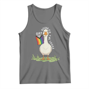 Silly Goose LGBTQ Rainbow Tank Top Funny Gay Pride Month