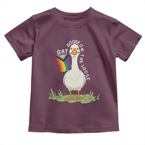 Silly Goose LGBTQ Rainbow Toddler T Shirt Funny Gay Pride Month